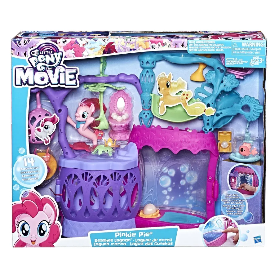 

Hasbro My Little Pony Equestria Pinkie Pie Seashell Lagoon Water Building Girls Play House Toy Kids Best Birthday Gifts