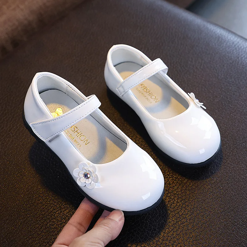 Mumoresip Girls Dance Shoes Soild Color Versatile Kids Princess Shoes for Party Wedding 2026 Brand New Children Flat Shoes