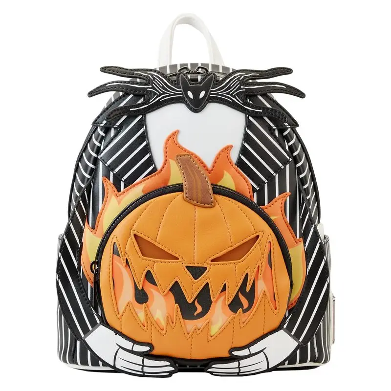 New Hot Disney Mini Backpack Anime Surrounding Christmas Eve Scar Jack Pumpkin Glowing Backpack Children'S Backpack Xmas Gifts