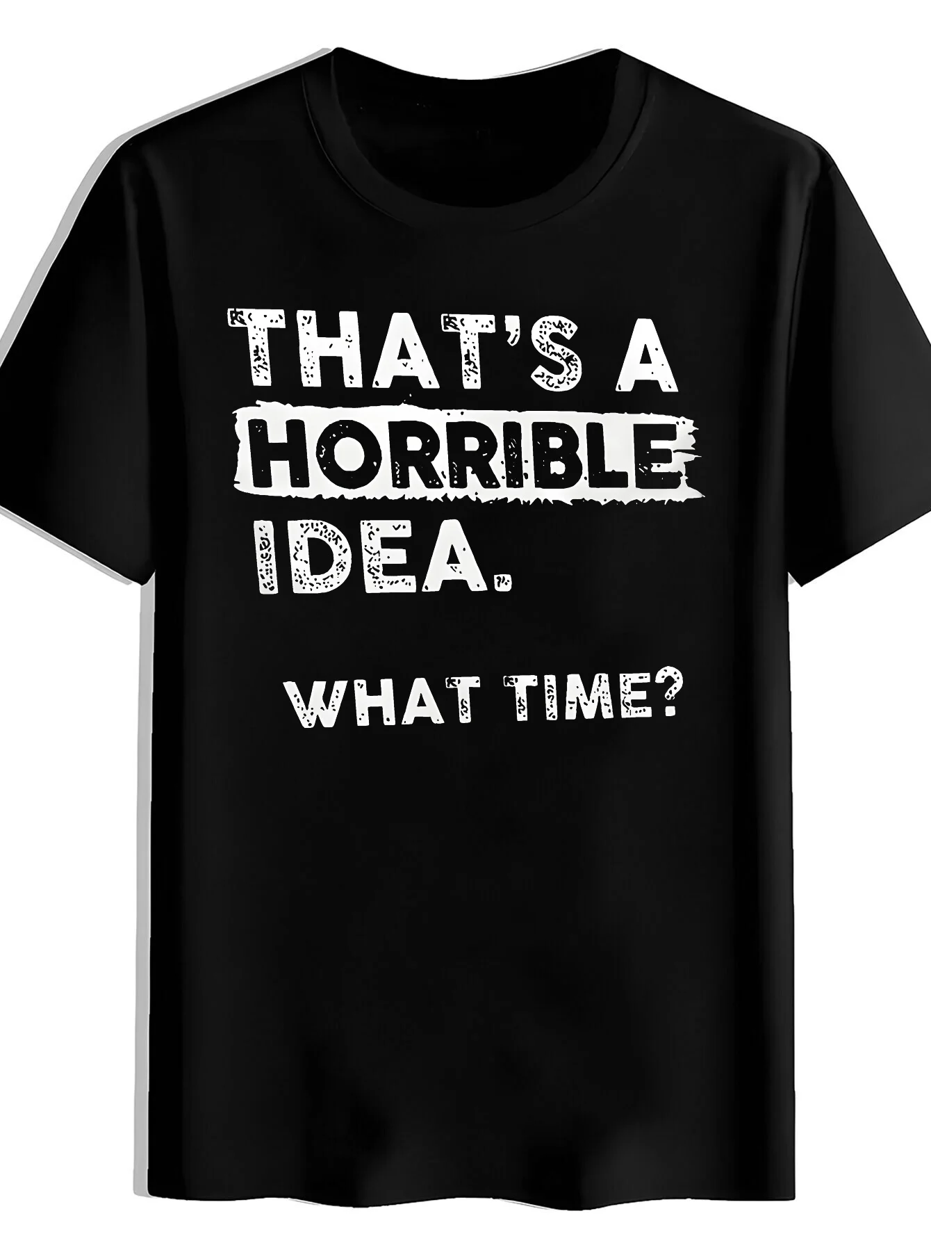 Men's Wrinkle-Resistant Quick-Dry T-Shirt - Soft Anti-Pilling Crew Neck Short Sleeve with Textured Striped Letter Print, Machine Washable Suitable for Daily Wear, Sports, Travel, Parties - High-Value Casual Gift for & Men