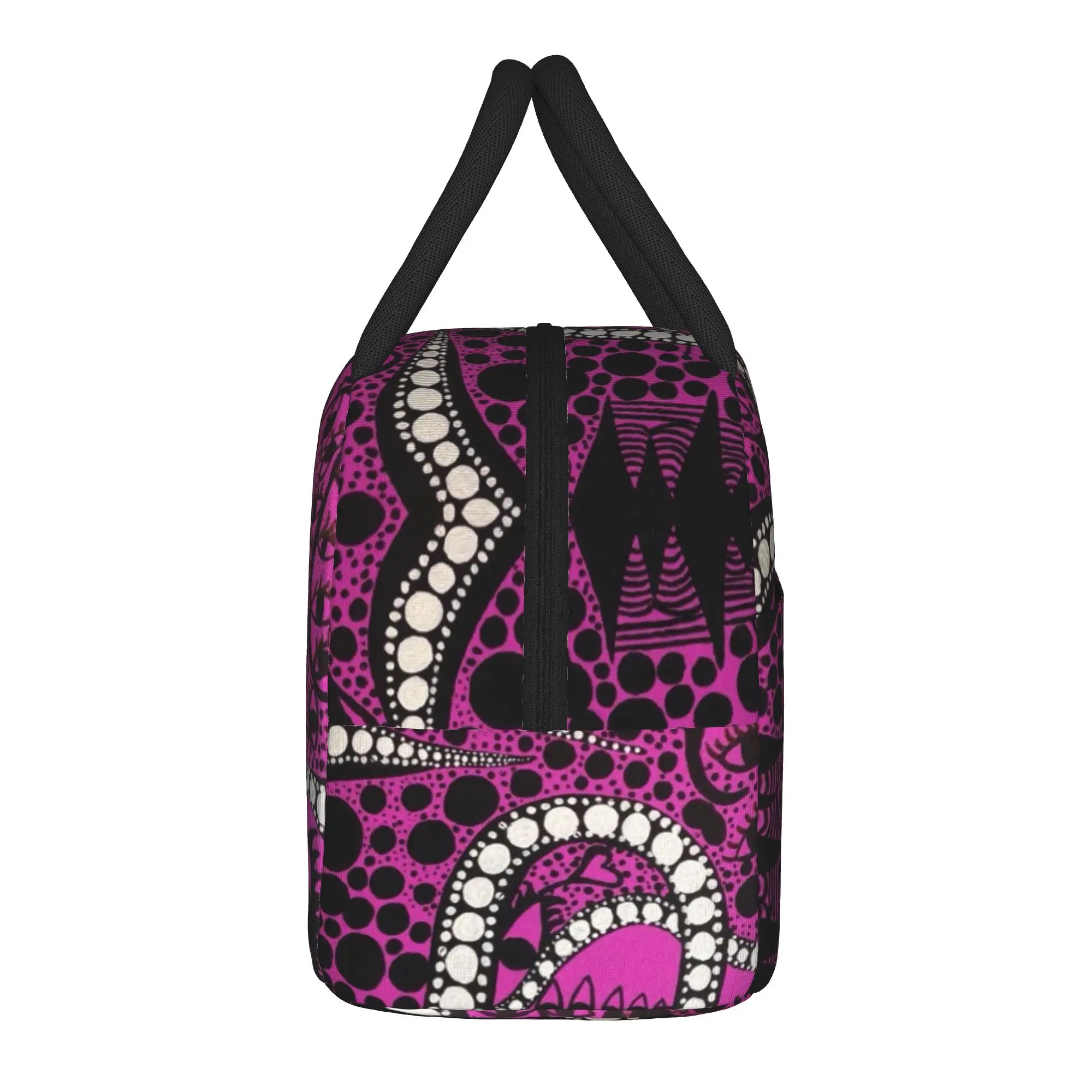 Yayoi Kusama Insulated Lunch Bags Leakproof Violet Polka Reusable Thermal Bag Tote Lunch Box Office  Travel Men Women