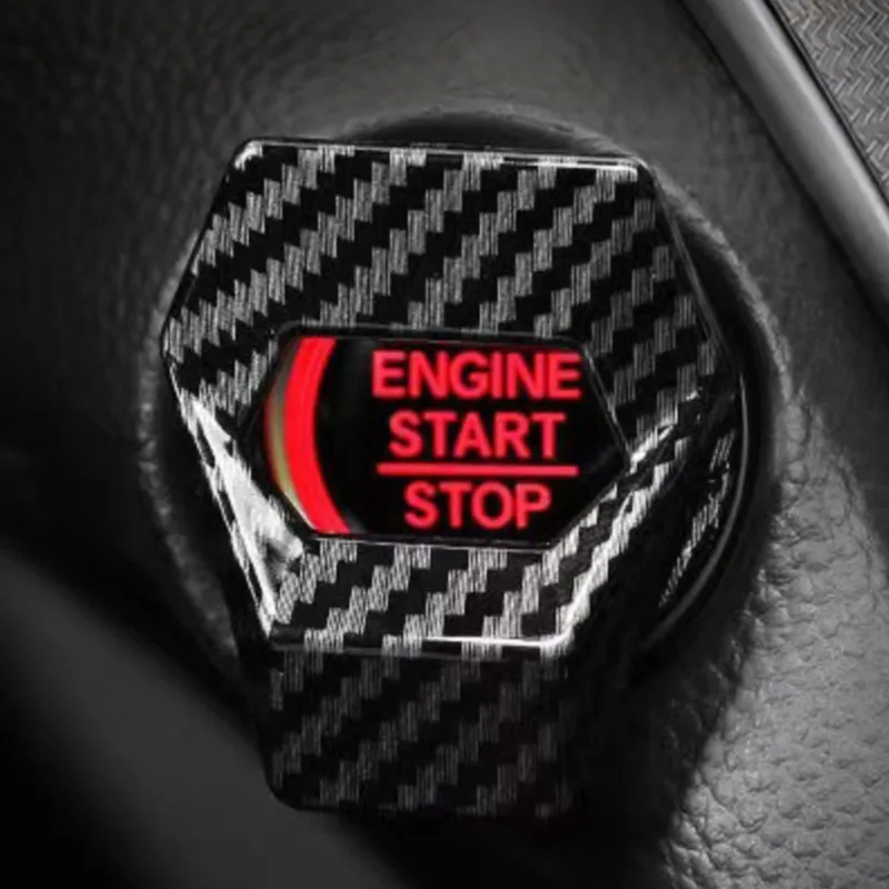 Car Engine Start Switch Button Cover Car Ignition Push Button Protective Covers Cap Car Interior Auto Decorative Accessories