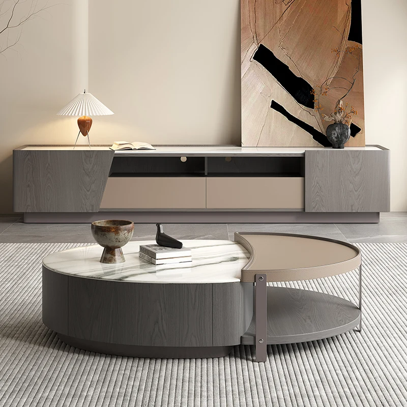 

Nordic TV Cabinet Designer Organizer Living Room Light Luxury Table Modern Simple Home Furniture