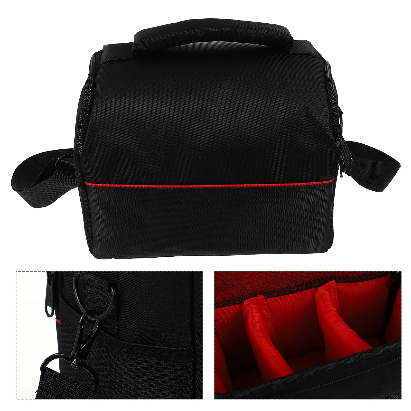 

1pc Camera Storage Bag For Dslr Digital Camera Compact Lightweight Durable Case With Mesh Side Pocket Dustproof Scratch