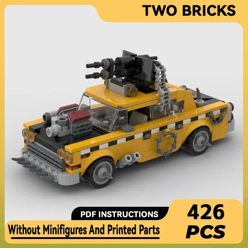 City Vehicle Model Moc Building Bricks 1975 A11 Apocalypse Taxi Technology Modular Blocks Gifts Christmas Toys DIY Sets Assembly