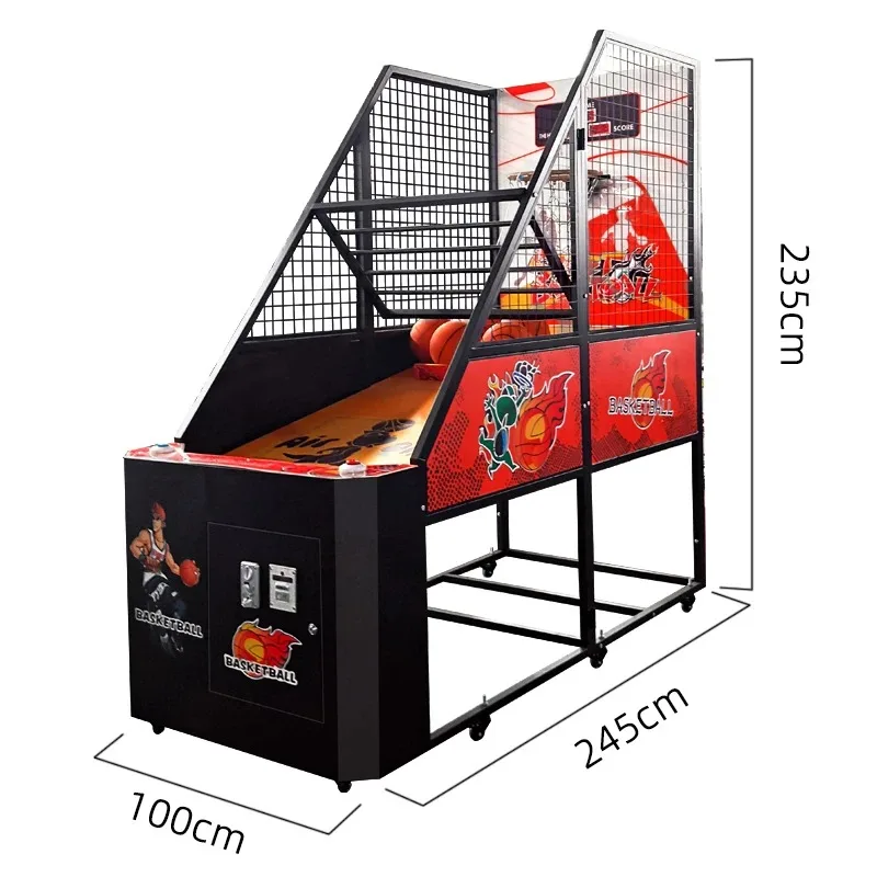 1pcs Indoor Arcade Basketball Shooting Game Machine Commercial Coin Operated Basketball Game Equipment