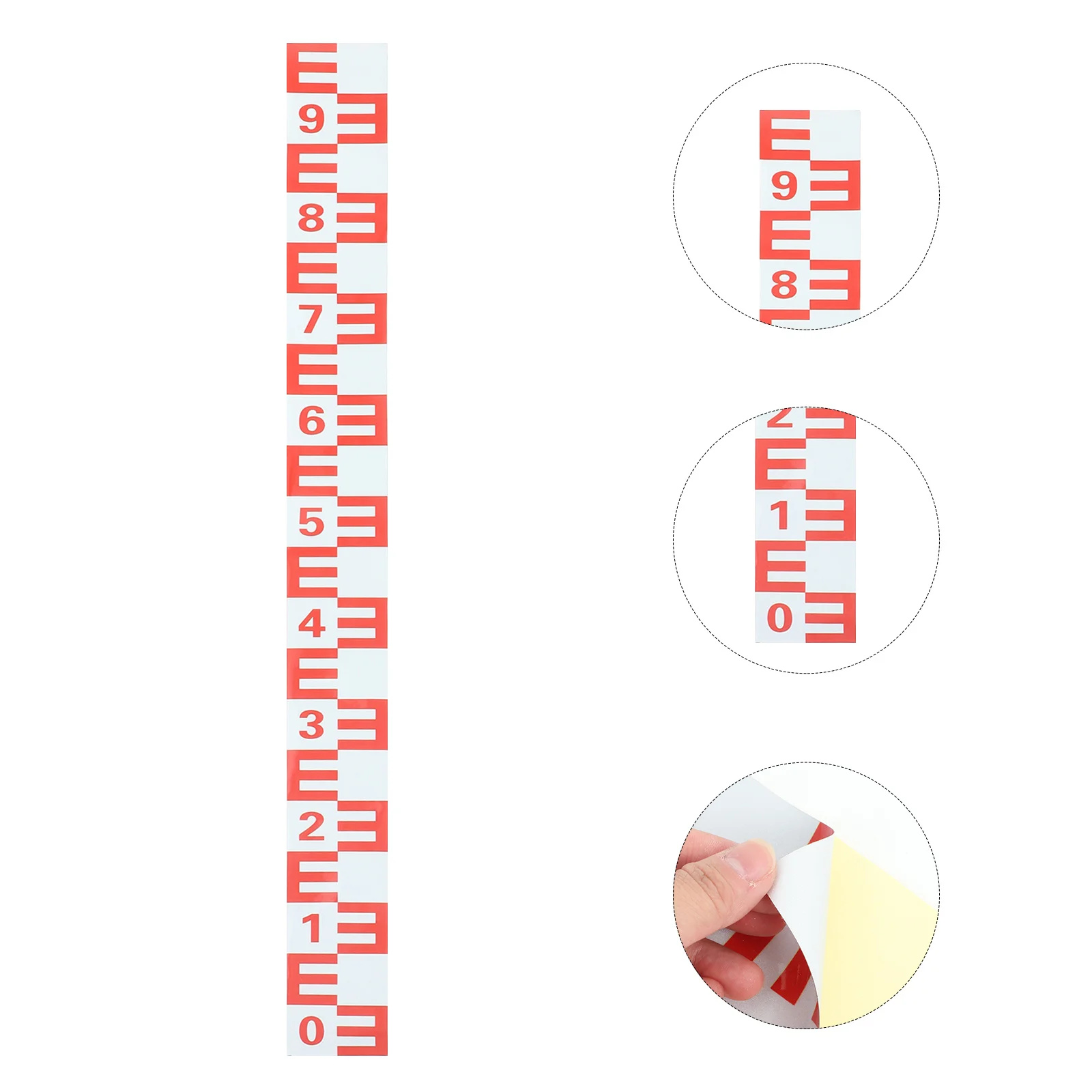 

Water Level Ruler Self Adhesive Reflective PVC Sticker Swimming Pool Water Level Indicator 100cm Tape Household Tools