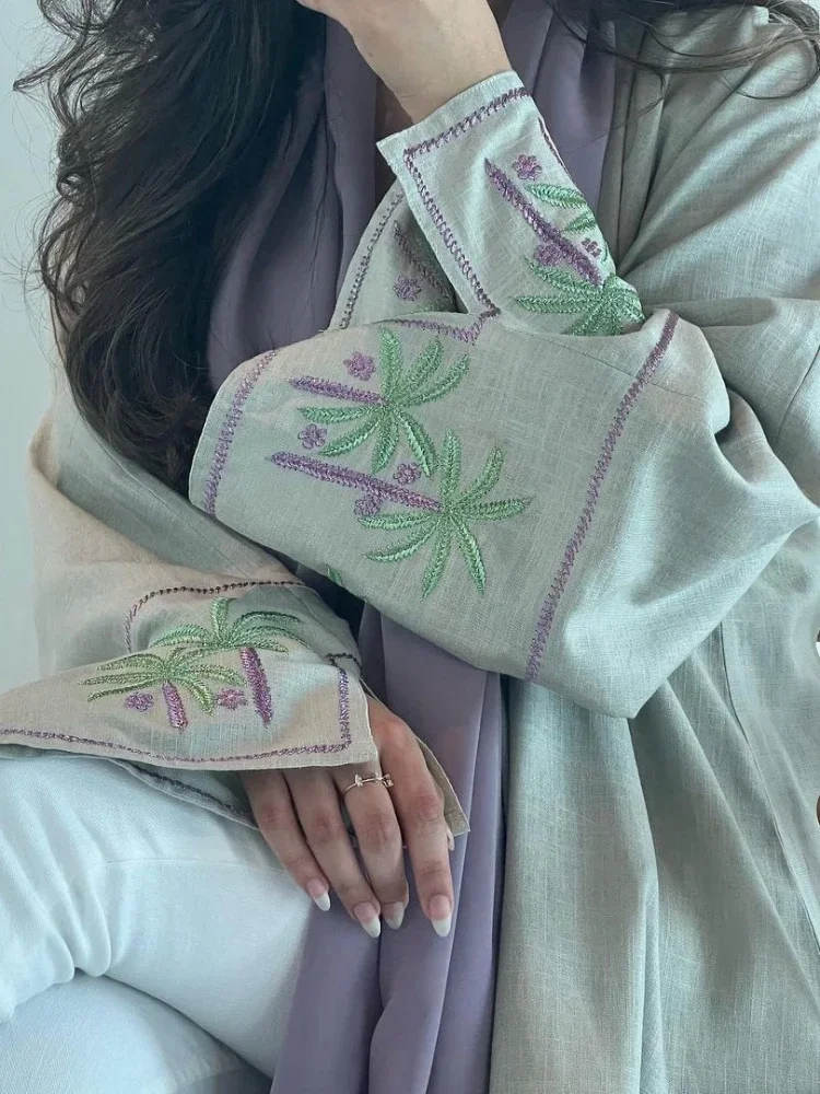 Eid Embroidery Women Abaya Saudi Arabic Muslim Kaftan Dress Ramadan Party Long Dresses Abayas Woman Robe Caftan Vestidos 2026