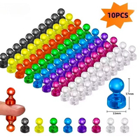 10/15/20 Pcs/Set Strong Neodymium Noticeboard Skittle Men Pin Magnets Fridge DIY Whiteboard Uses in Office Advertising Education