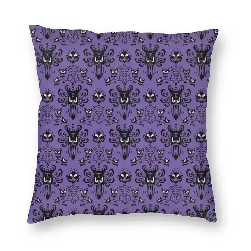 Haunted Mansion Pillow Sofa Halloween Ghost Happy Haunts Modern Cushion Cover Pillowcase 45x45cm 18x18Inch