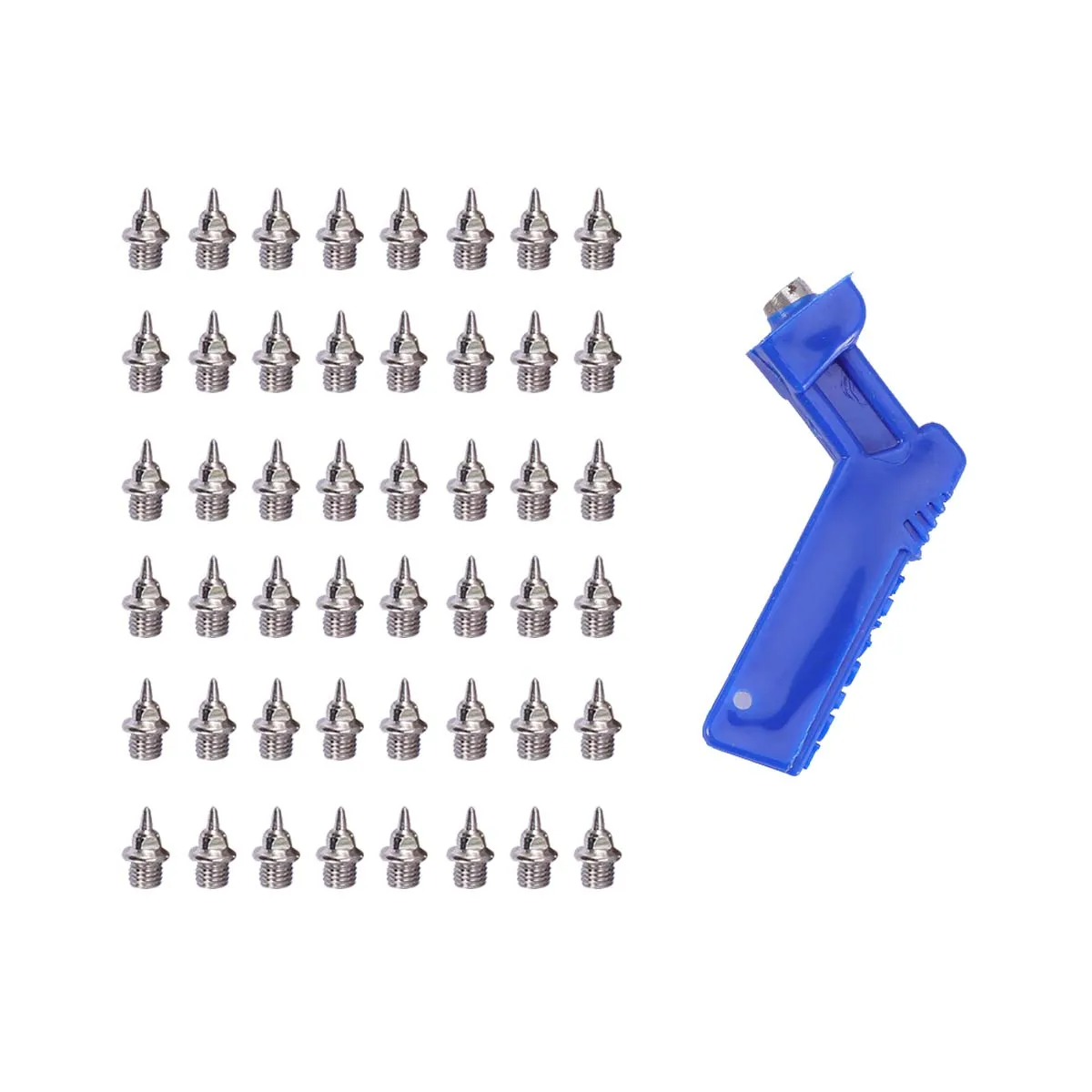 

110pcs Stainless Steel Track Spikes Replacement For Running Shoes Anti-Slip Pyramid Shape Durable Corrosion Resistant Spikes For