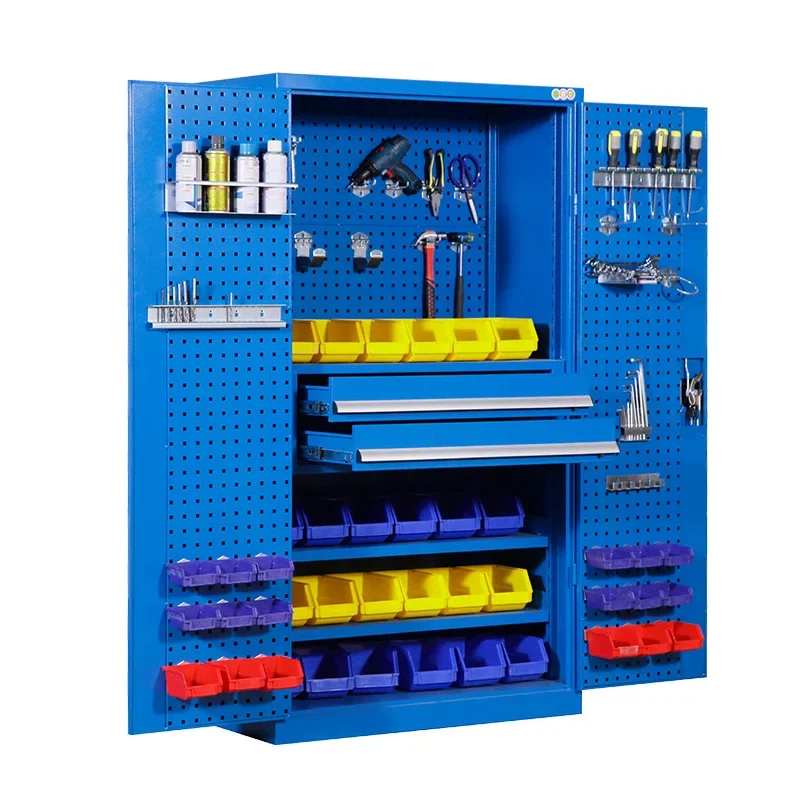 

Tool Cabinet Auto Repair Workshop Tool Parts Storage Cabinet Multifunctional Thickened Iron Cabinet Heavy Tools
