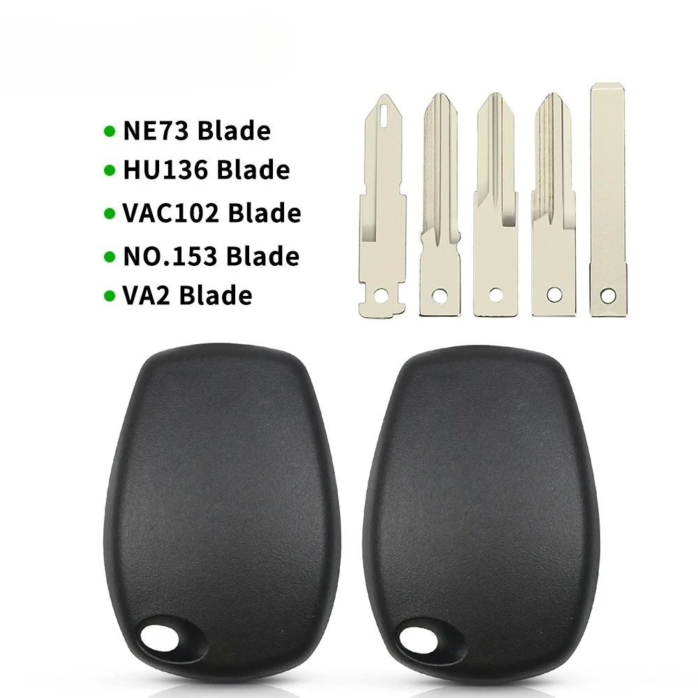 

KEYYOU For Renault Logan Kangoo Duster Clio Twingo Modus Master Primastar Dacia Nissan Opel Fob Transponder Car Key Case Shell