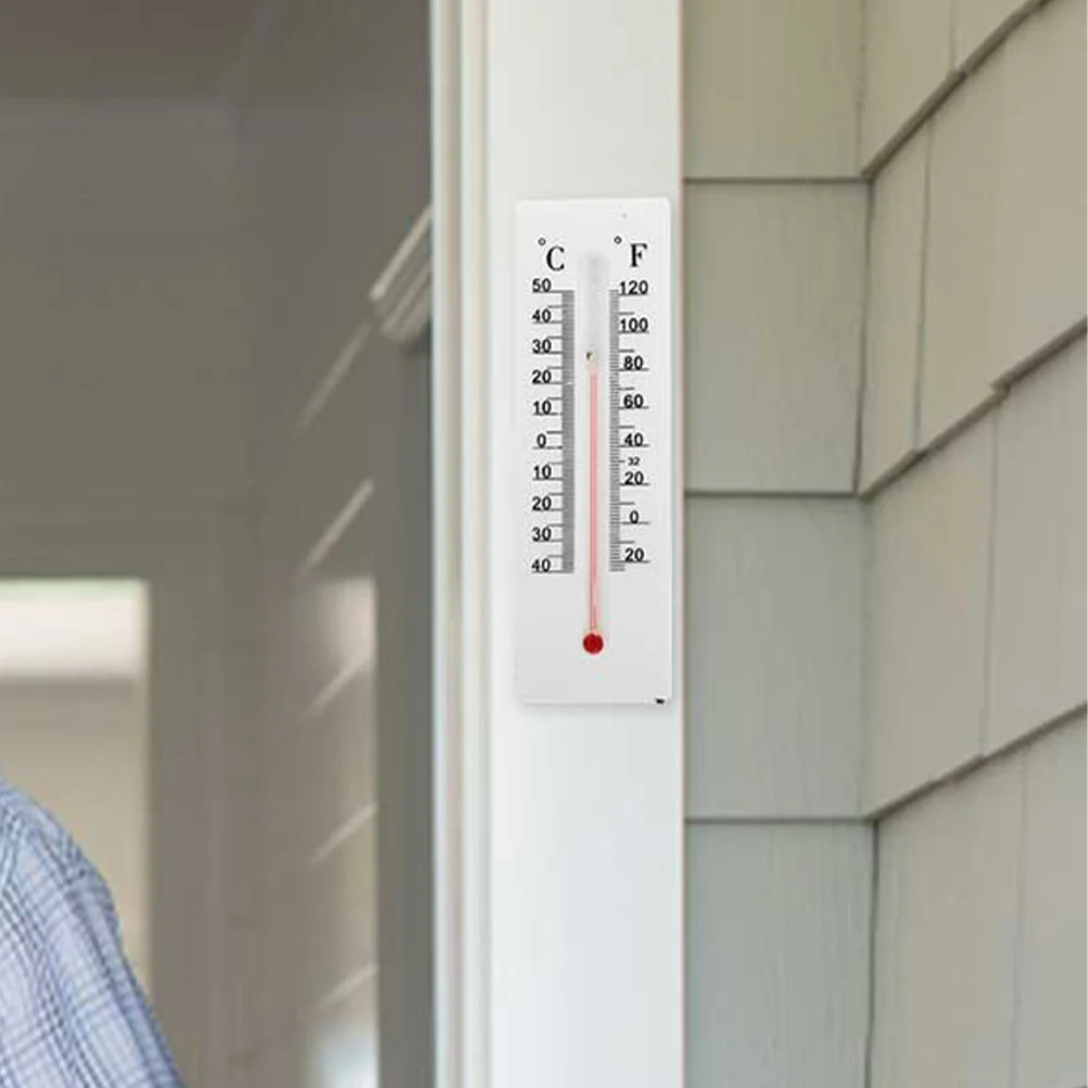 ميزان حرارة واقعي، مخفي للمفتاح في الهواء الطلق، صندوق تخزين مفاتيح مخفي مقاوم للماء، حاوية بلاستيكية مثبتة على الحائط لفناء الحديقة