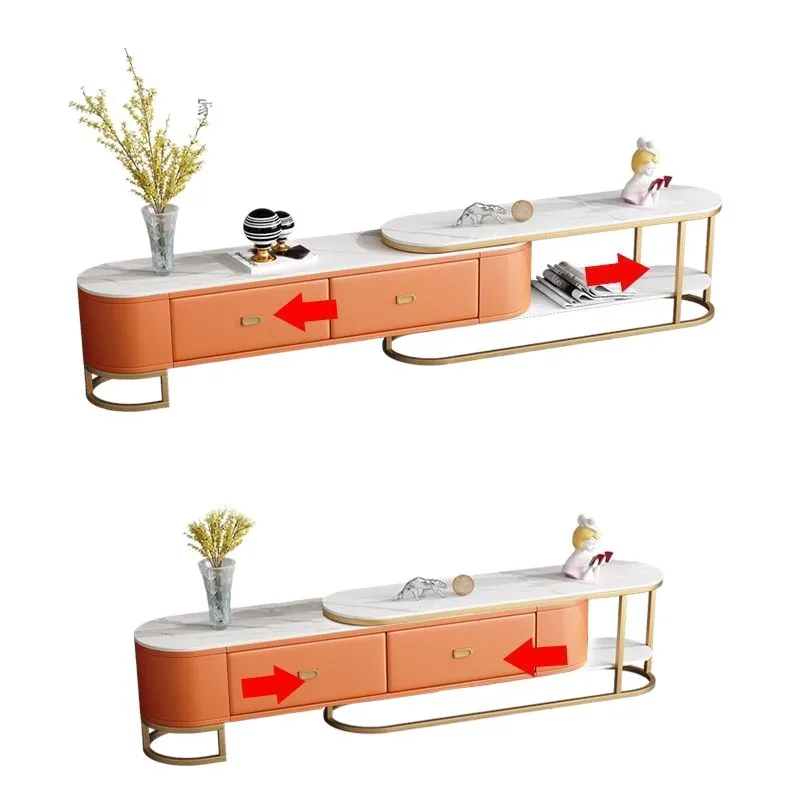 #Spot simple coffee table TV cabinet combination household living room light luxury rock slab bedroom TV cabinet light luxury ro