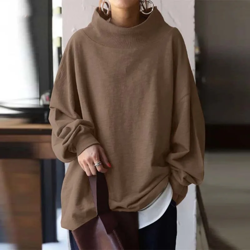 

Autumn new plus size leisure sweater 9XL 8XL 7XL fashion ladies high-quality solid color loose pullover sweater.