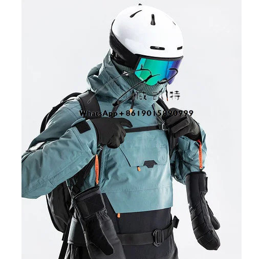 Setelan Salju Musim Dingin Hangat Tahan Angin 10000Mm Tahan Air Air Olahraga Luar Ruangan Jaket Ski Snowboarding Pria Naw