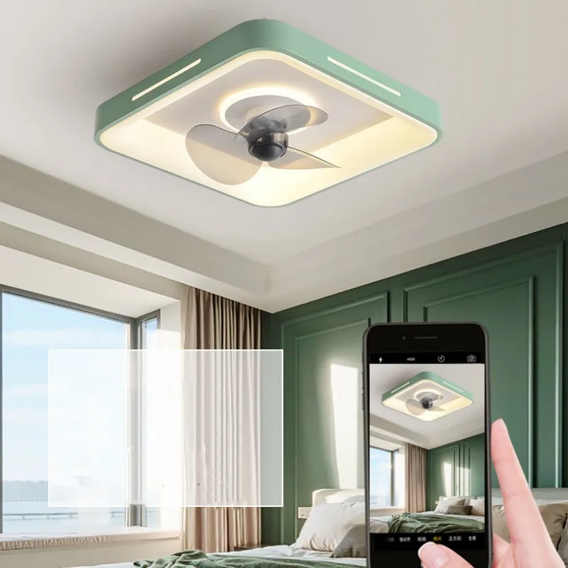 360 °   Ventiladores de techo giratorios modernos para el hogar, ventilador con luz LED y Control, accesorio de decoración para dormitorio, lámpara eléctrica 3 en 1, 220 v