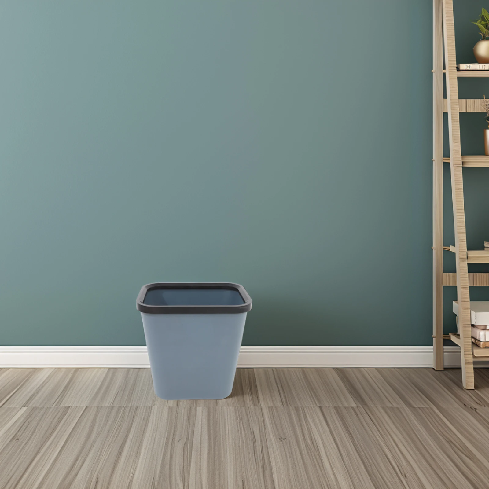 

Plastic Waste Basket Trash Can Square Bathroom Kitchen Garbage Office Wastebasket Home Hotel Commercial Use Thickened Structure