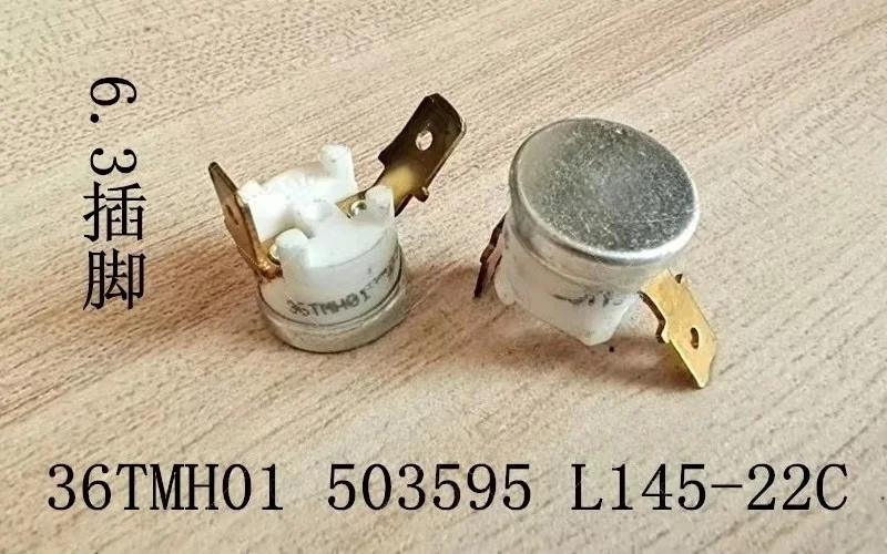 5Pcs Normally Closed Ceramic Thermal Switch 36TMH01, L145-22C 145 Degree Temperature Controller Protection Component
