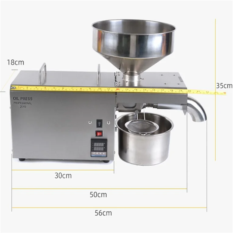 

High Production 6-10 Kg/h Small Scale Oil Extraction Machine Home Use Mini Cotton Oil Press For Kitchen Use