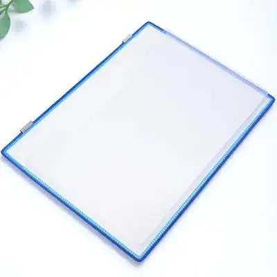 Carpeta colgante, organizador montado en la pared, bolsa de almacenamiento de documentos transparente, bolsa de plástico gruesa para el hogar, oficina, estudio, archivo de pared
