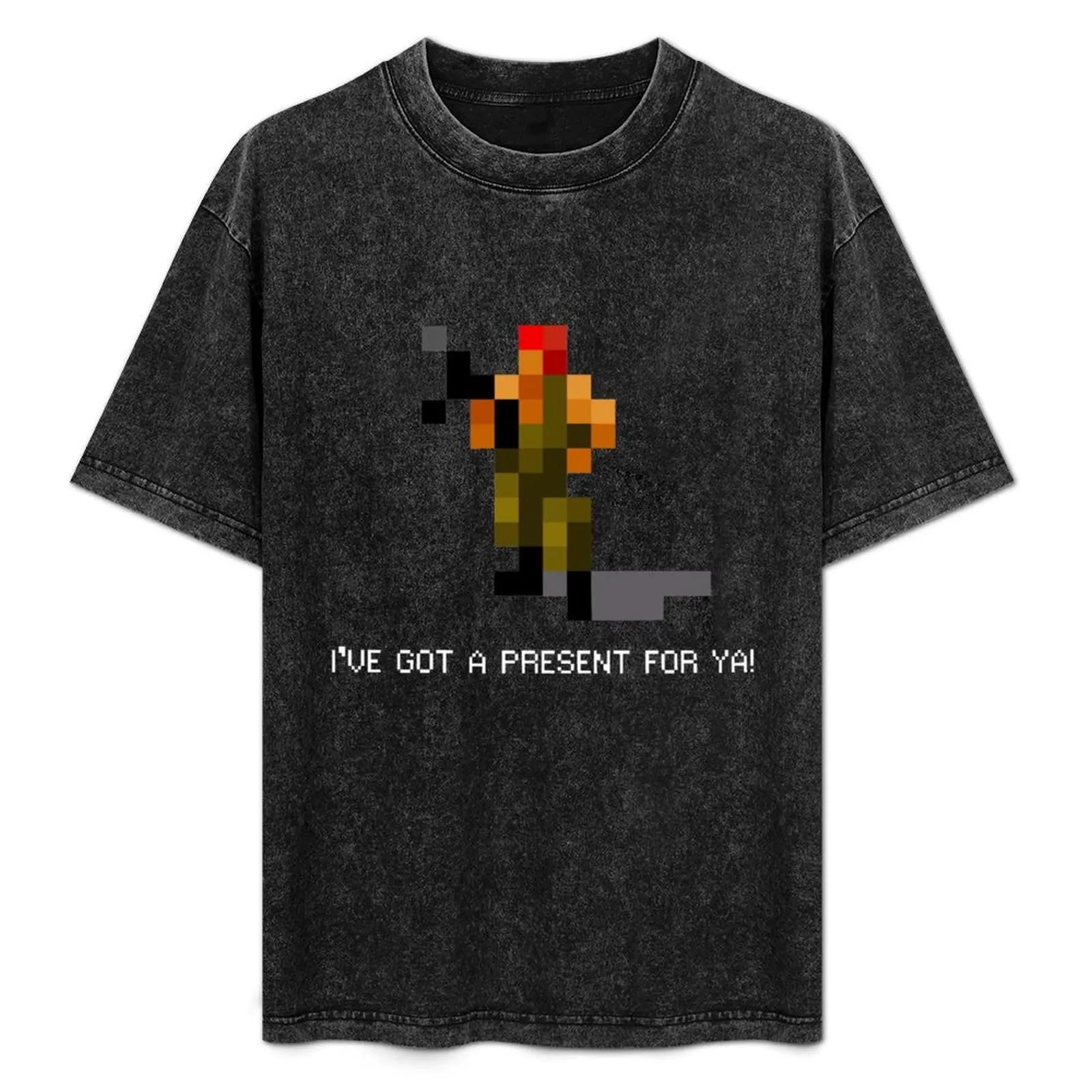 Command & Conquer - Commando - I've Got A Present For Ya! T-Shirt Simple Casual…