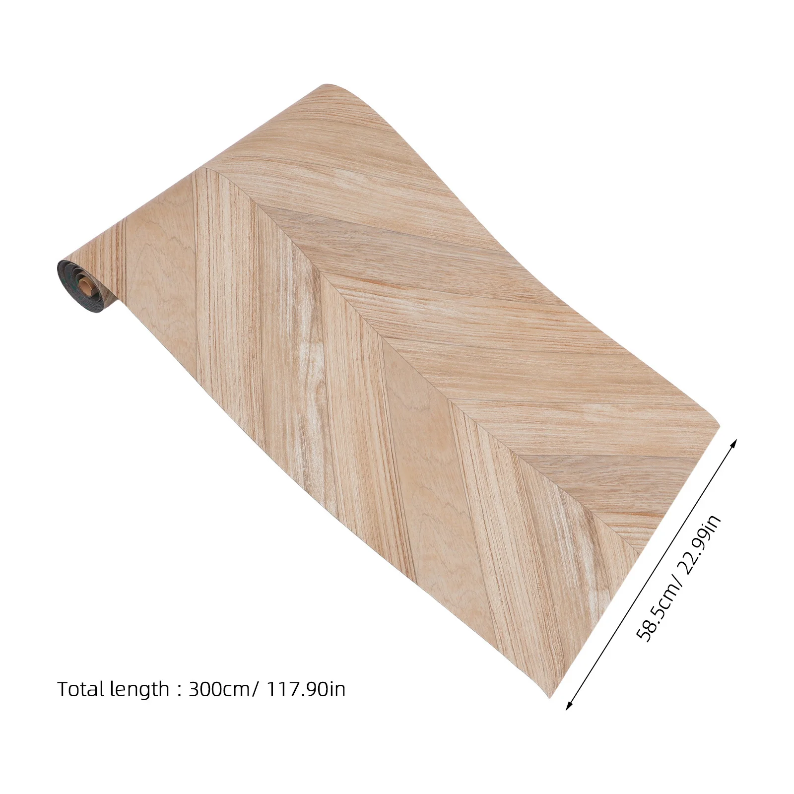 أرضيات PVC ذاتية اللصق 9.8ft X 23.5 بوصة بلاط قشر مضاد للانزلاق سهل التركيب ديكور مكتب المنزل عصا على بلاط الأرضيات #2