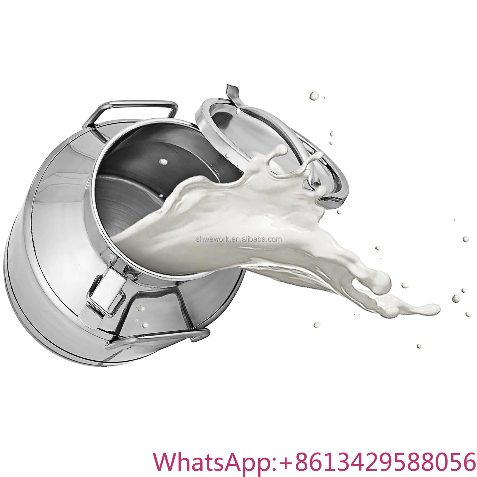 

10/20/30/40/50L Milk Can 304 Stainless Steel Milk Bucket Wine Pail Bucket with Sealed Lid Tote Jug Milk Can