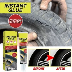 Tire Repair Liquid Glue Strong Rubber Glue Black Soft Rubber Wear-resistant Non-corrosive Adhesive Instant Strong Bonding Glue