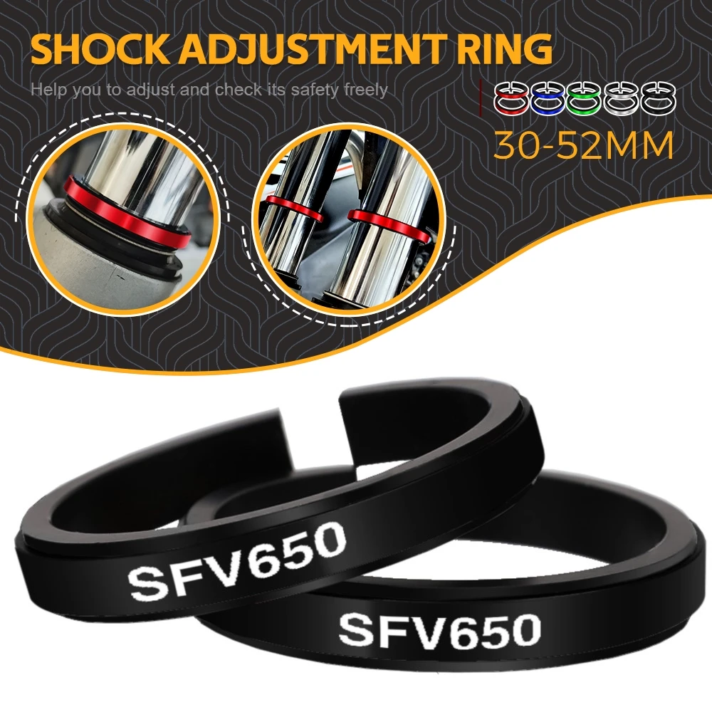 

FOR Suzuki Gladius 650 SFV650 GLADIUS Motorcycle Adjustment Shock Absorber Auxiliary Rubber Ring CNC Accessories Fit 30MM-52MM