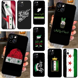 Syrian Revolution Flag Case For iPhone 16 14 15 Pro Max 12 13 Mini 11 15 Pro Max Plus X XS Max XR Phone Cover