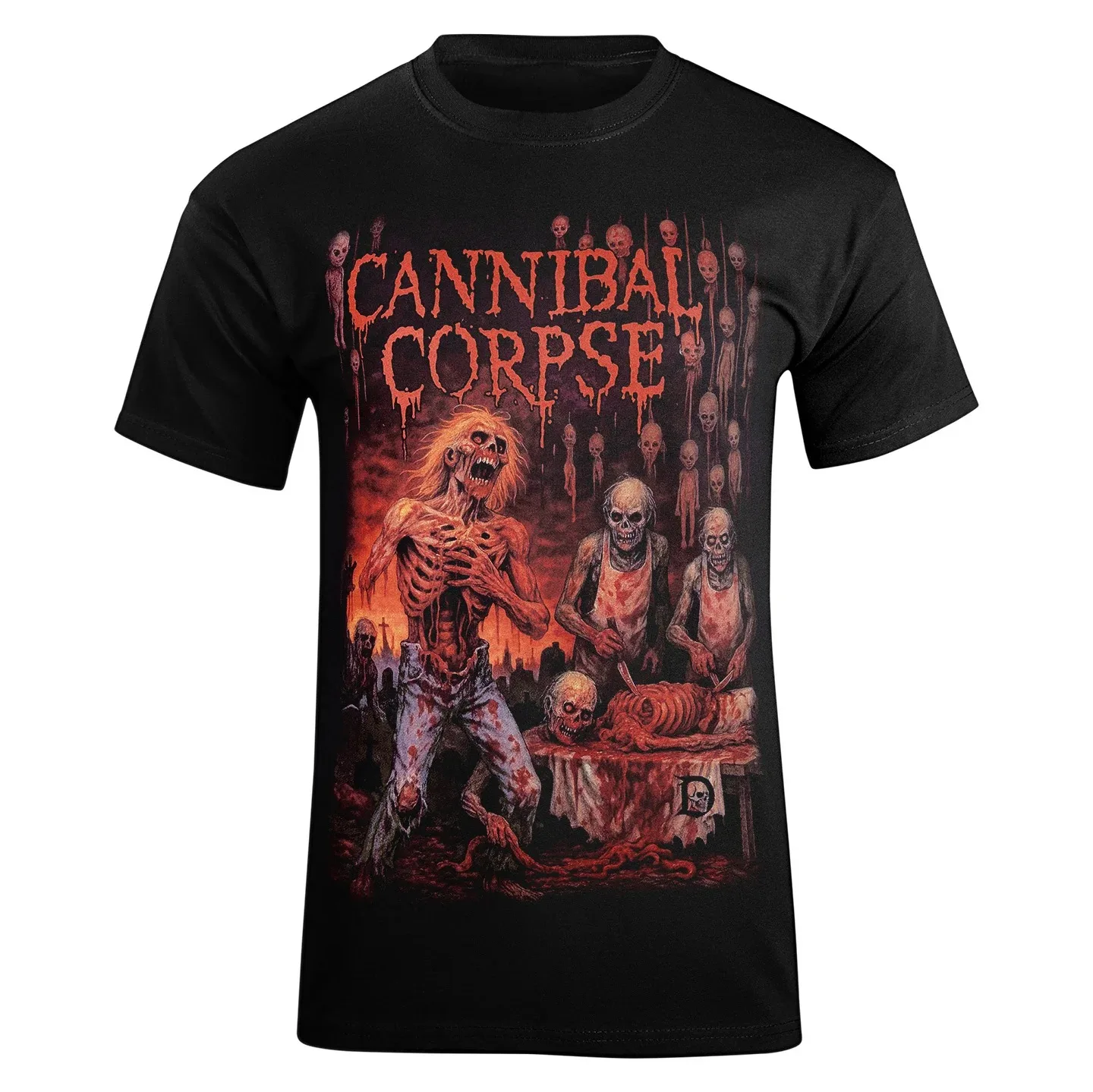 CANNIBAL CORPSE Graphic Printed Men's and Women's Loose Short Sleeved T-shirts Can Be As Casual Cotton Clothing Oversized Tee