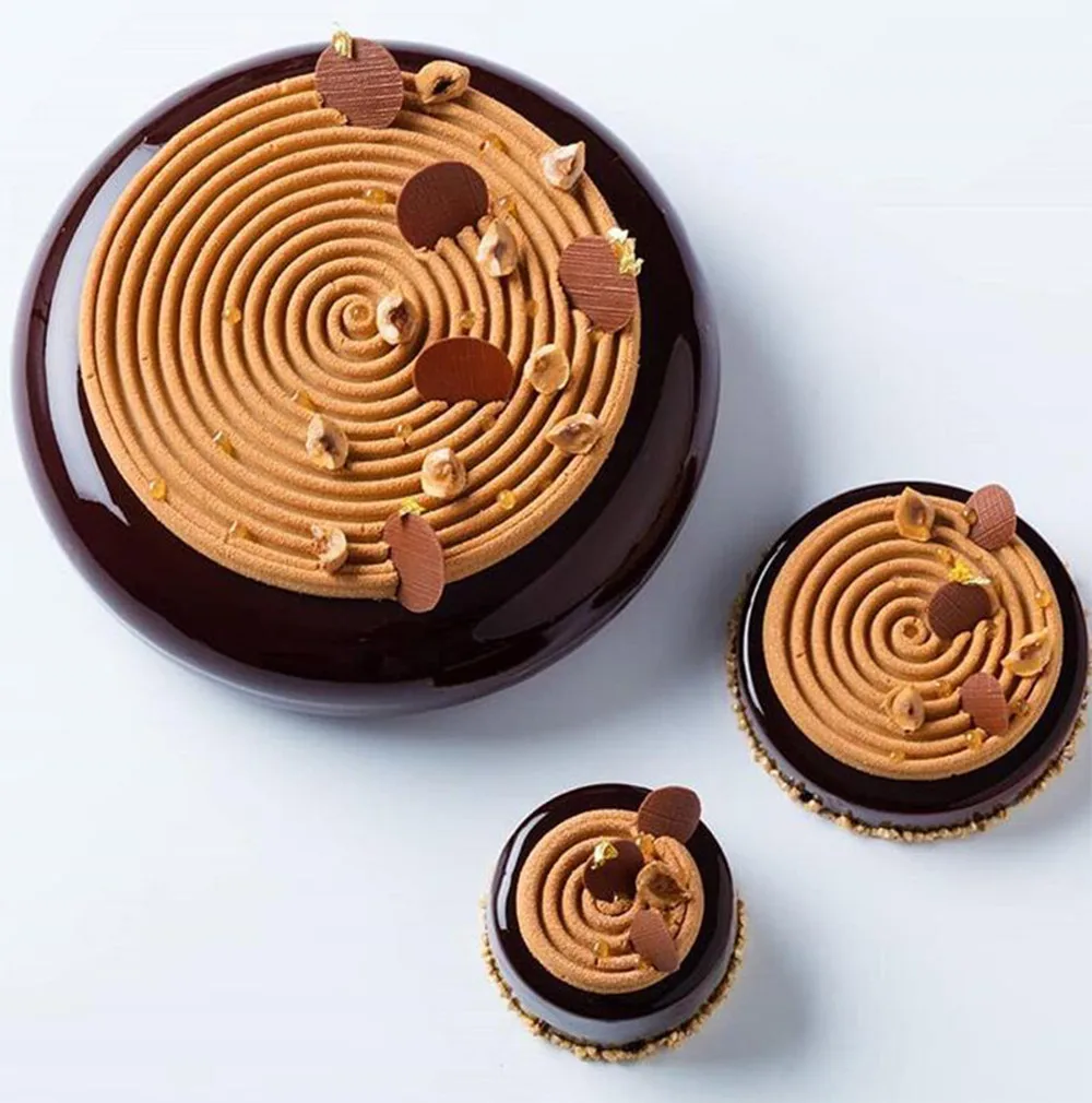 

2 mosquito-repellent silicone 615 spiral cake decorative baking tools creative chocolate mold