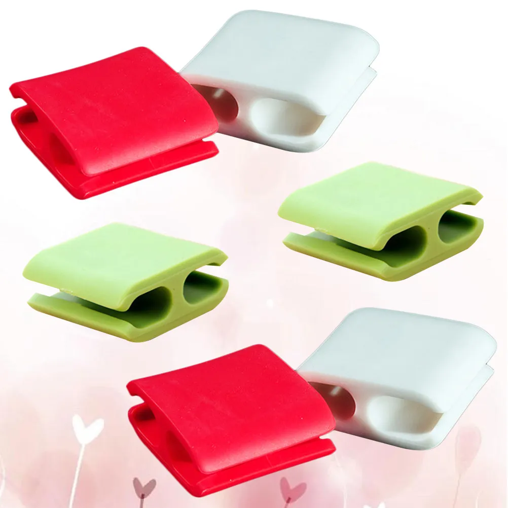 6Pcs Cable Holder Silicone Adhesive Desktop Wire Organizer Cord Clips Power Cord Retainer Cable Management Clips Wire Holder