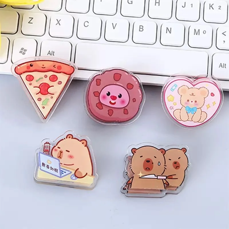 Personalized Acrylic PP Clip Custom Image Printed Transparent Paper Clamp Custom Anime Character Acrylic PP Clips Wholesale