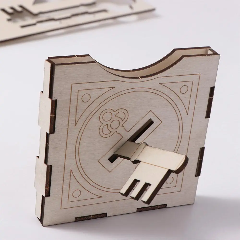 

Assembling Wooden DIY Magic Set Educational Brain Finger Magic Trick Toy Classical Wooden Magic Pencil Box Kids Gifts