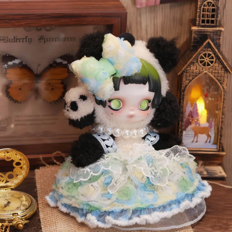 

For SKULLPANDA New Series Doll Clothes Numerous Flowers Dress Skirt Set For Skull Panda Doll Clothing Accessories
