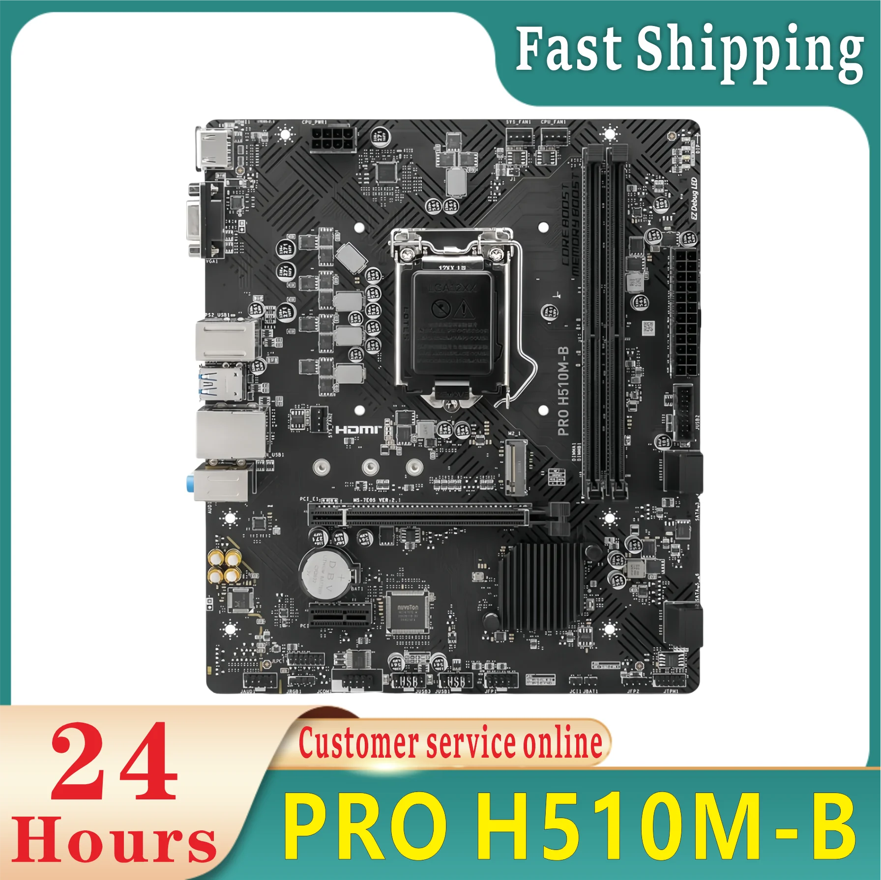 intel H470 Motherboard PRO H510M-B Motherboard LGA 1200 support 10900F 10700 10400F 10100 G6500 10500 cpu M.2 DDR4 64GB mATX