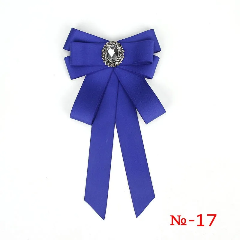 Modische Schwarze Schleifen-Krawattenklammer Rotes Diamant-Fliegeband Weiße Strass-Hemdfliege Geschenk für Damen Accessoires – Detail 18