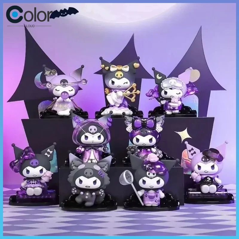 

Sanrio Kuromi слепая коробка, серия оборотня, экшн-фигурка, аниме-кукла, коробка-сюрприз, милая модель Kuromi, коллекция фанатов, игрушка, подарок на день рождения