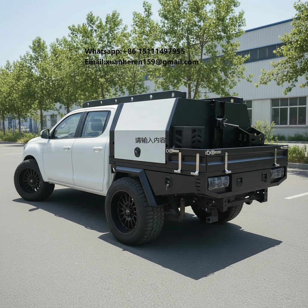 1800x1800x860mm 4x4 Camper Aluminum Ute Tray and Canopy Toolbox for Pickup Truck