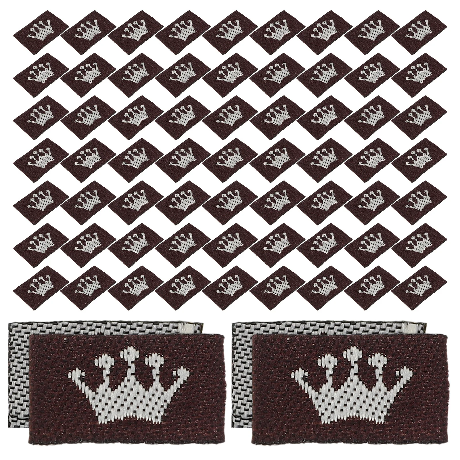 

500Pcs Woven Clothing Tags Custom Sew on Labels for Garment Hair Accessories Embroidered Fabric Tags Small Business