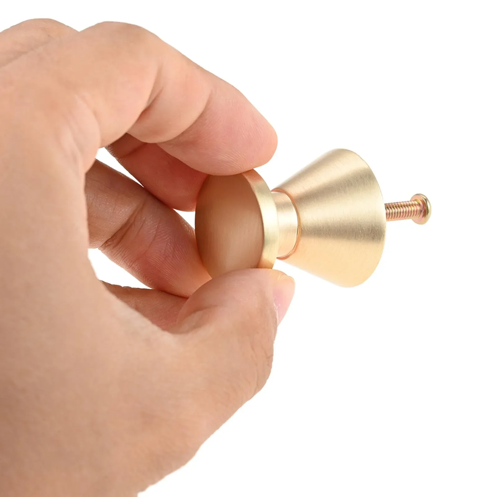 5 قطعة المقابض سبائك بسيطة ث/المسمار الصلبة ميتا نحى النيكل/النحاس الأسود الكرة مقبض 1 بوصة سحب صغير ديكور خزانة درج صندوق النبيذ