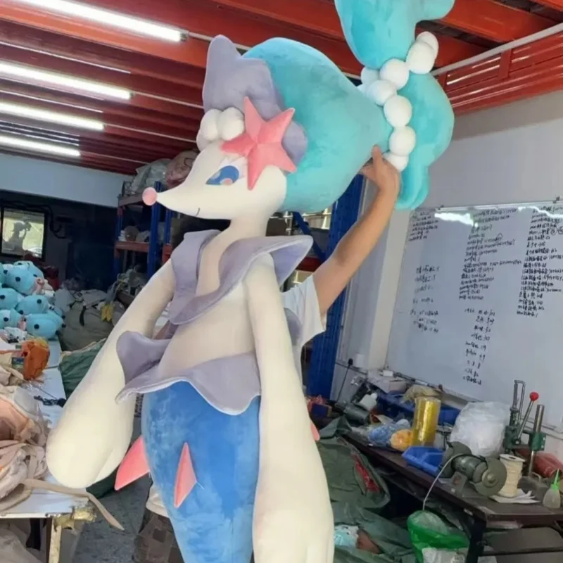 Figura de acción de anime de Primarina de Pokémon de 180 cm, estilo esponjoso, suave, de tamaño real, muñeco de moda, adorno decorativo, juguete, regalo de Halloween