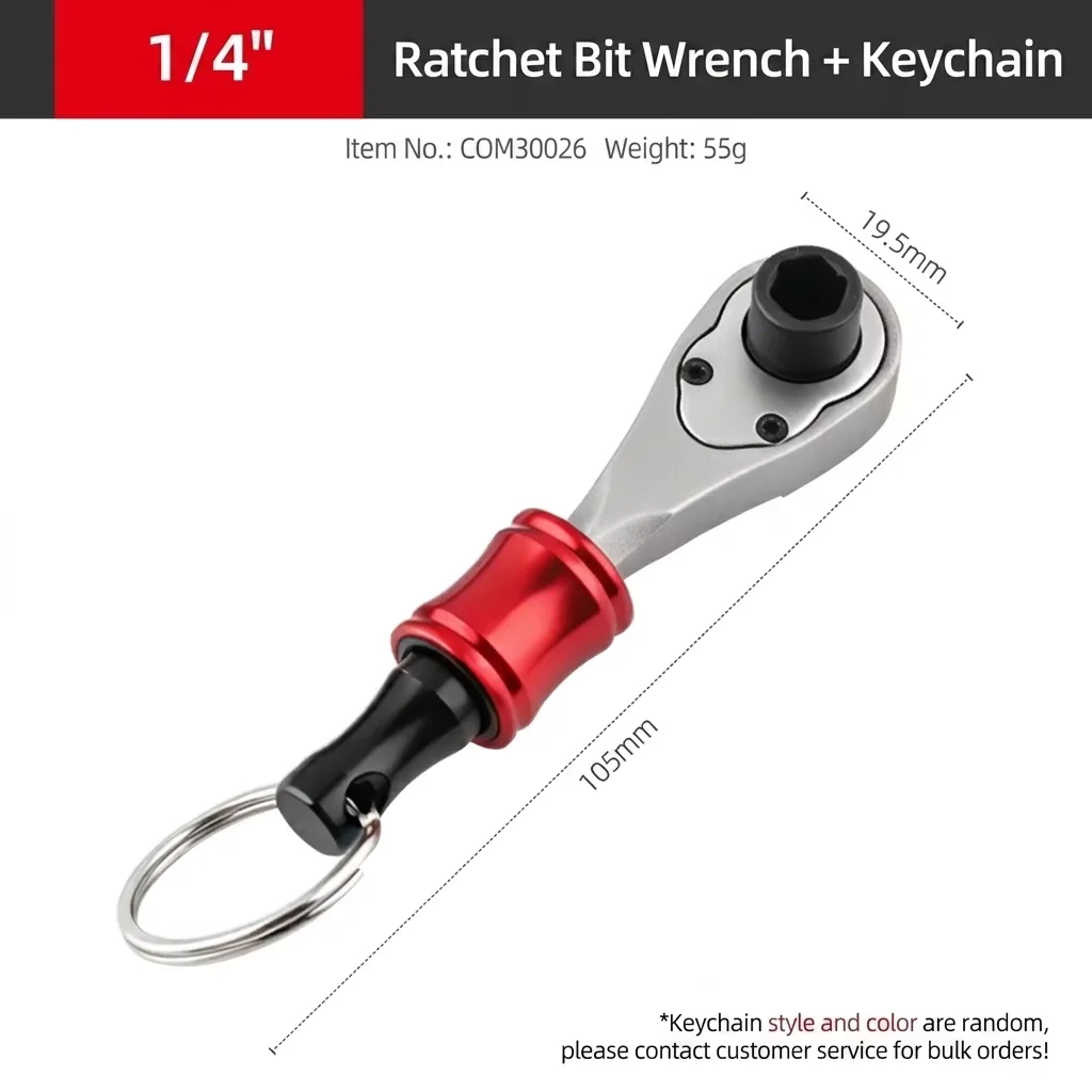 1/4'' 72T Mini-Ratschenschraubendreher-Set mit Sechskant-Bits für Enge Räume, Autoreparatur, Fahrradwartung & DIY-Projekte