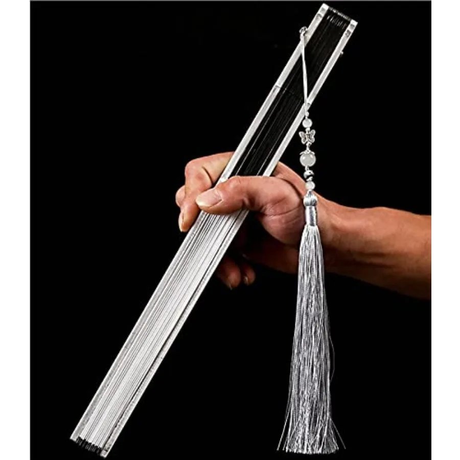 Kung Fu Aluminum Alloy Folding Fan - Male Iron Fan with Bamboo Core - Gift Item