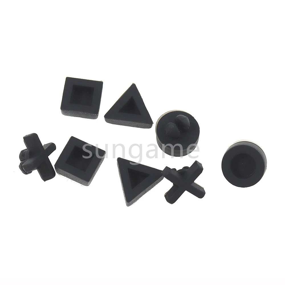 50 conjuntos de silicone inferior borracha pés almofadas capa para sony ps4 pro/slim console habitação caso