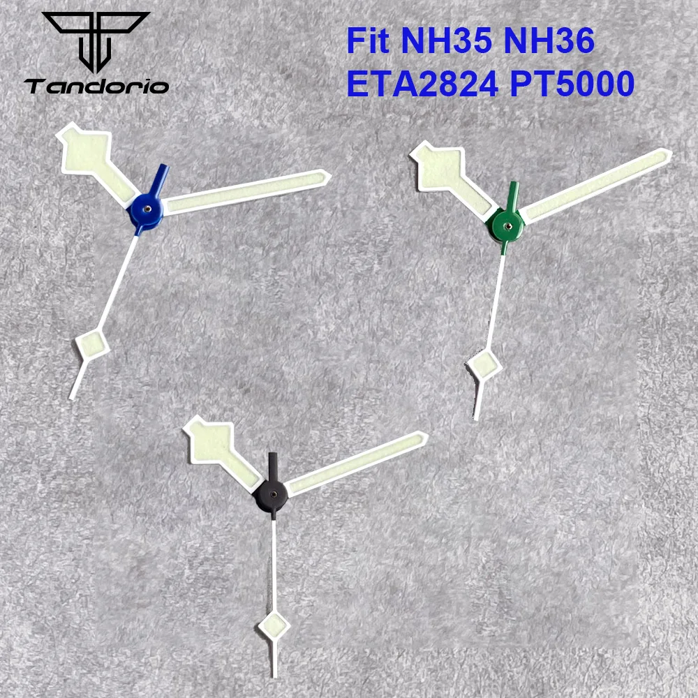 

Green Luminous Automatic Watch Hands Needles fit NH35A NH36 ETA2824 PT5000 Movement for Seiko Mod Watch Parts Accessories