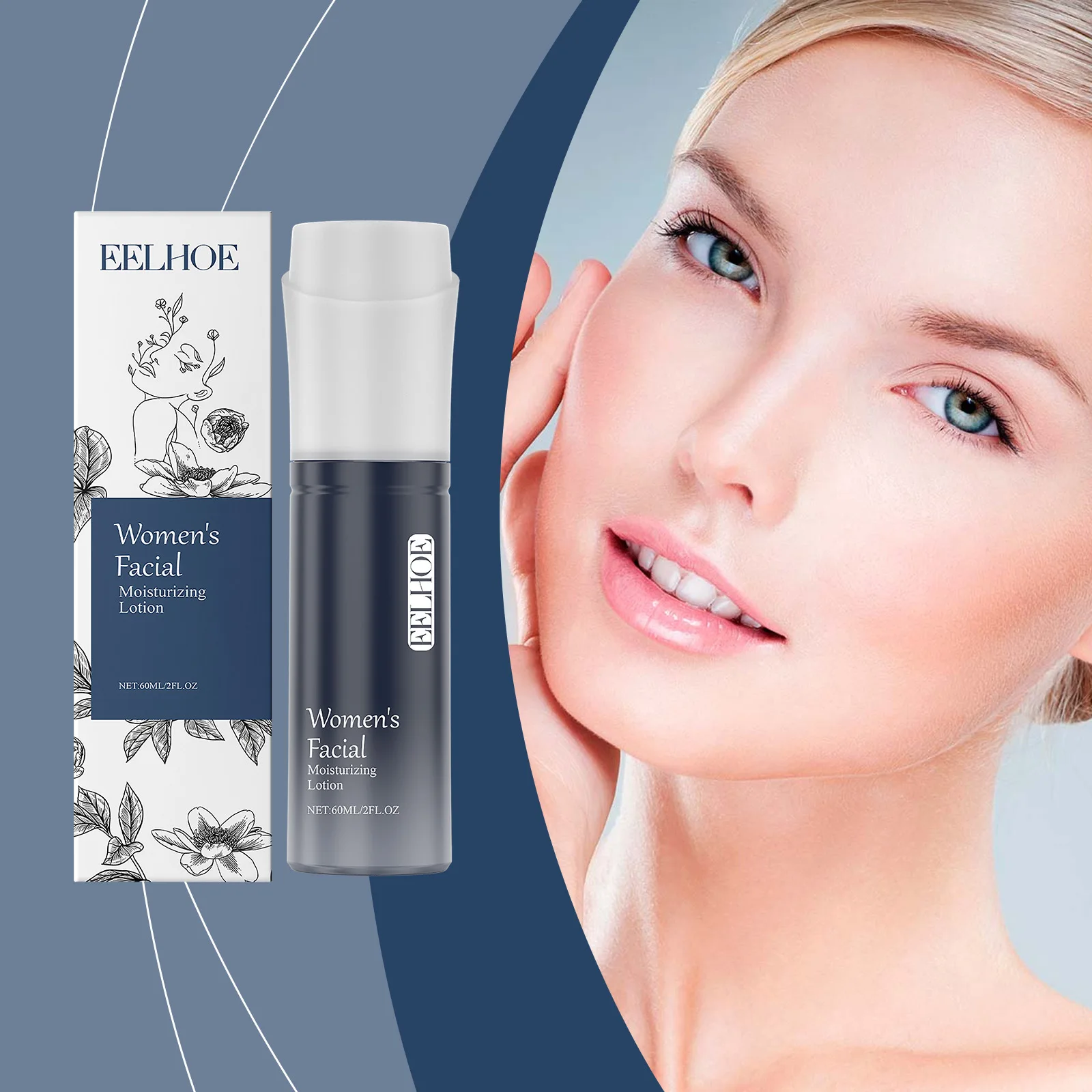 

EELHOE Firming Lotion Firming Skin Light Pattern Nourishing Moisturizing Refreshing Non-sticky Glowing Radiant Lotion 60ml